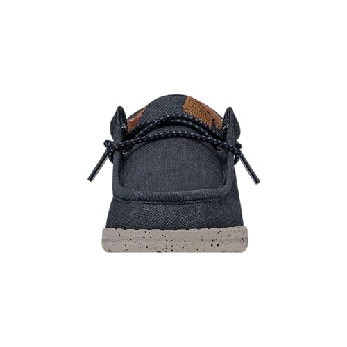 Image of HEYDUDE Wally Toddler Washed Canvas | Boy's Loafers | Boy's Slip On Shoes | Comfortable & Light Weight