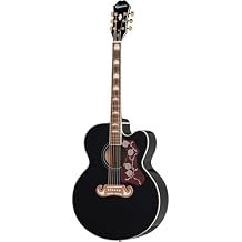 Epiphone J200 EC Studio Acoustic Electric Solid Top, Black