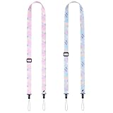 VOVMOEYA 子供用カメラストラップ [2個パック] 子供用カメラストラップ ネックストラップ 子供用iPadストラップ 富士フイルムミニカメラ用子供用カメラストラップ