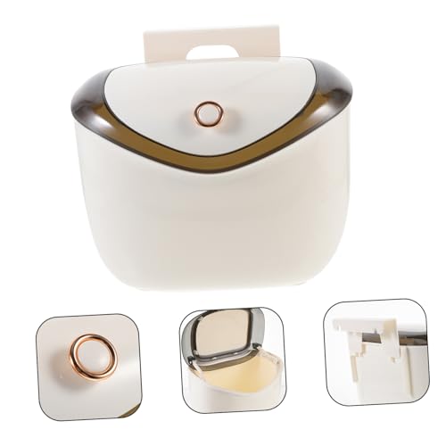 Caneca de basura rectangular para cocina con tapa y montaje en pared miniatura 2