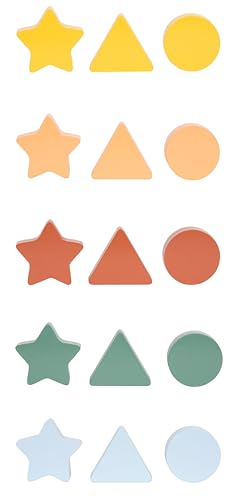 Small Foot Jeu de tri Montessori avec Pinces, en Bois certifié FSC® 100%, avec 5 Bols colorés, pour Enfants à partir de 1 an, 12814, Coloré