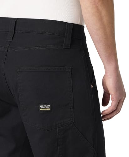 Signature by Levi Strauss & Co. Gold Label Men's Carpenter Jeans, (New) Raven, 34Wx32L