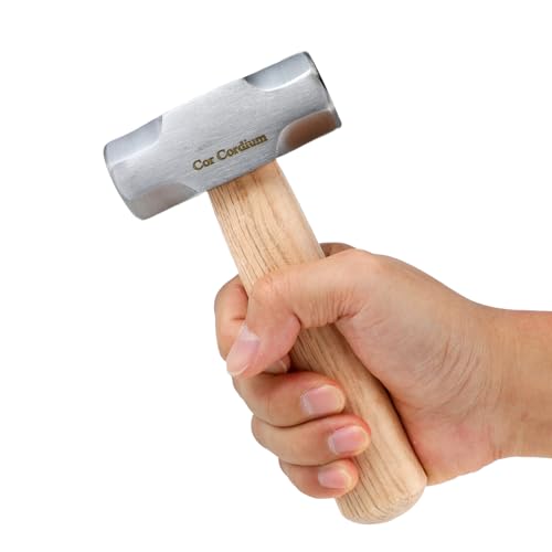 Image of Sledge Hammer, Mini Sledge Hammer with Steel Hammer Head and Wood Short Handle, 1LB Crack Hammer for Striking & Home