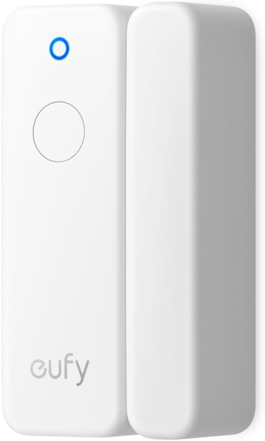 eufy Entry Sensor E20, Dual-Side Detection, Convenient Bypass Button, Extended Battery Life, Long Communication Range, Requires a EU version of HomeBase 2, 3, Mini, or Pro