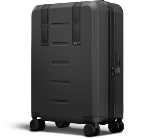 Db Ramverk Carry-On 21 Inch Hardside Luggage, Compact Suitcase with Silent 360 Spinner Wheels, TSA Lock, Interior Laptop Compartment and Two Zipper Dividers, Black Out