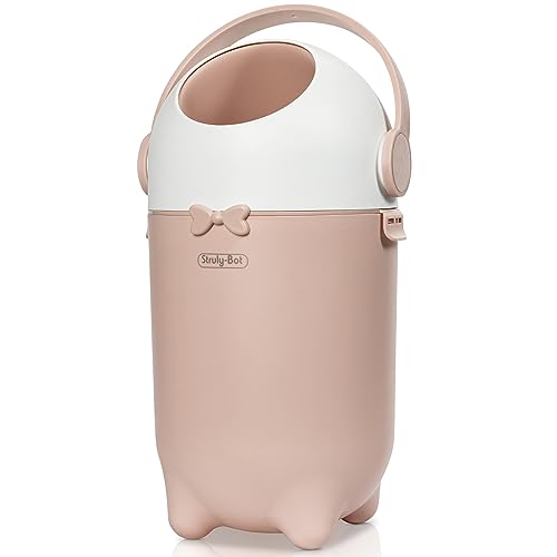 STRULY-BOT Windeleimer Geruchsdicht, Flexibel und Leicht, Designed in Germany, Nachhaltig OHNE Nachf&uuml;llkassetten (Pink)