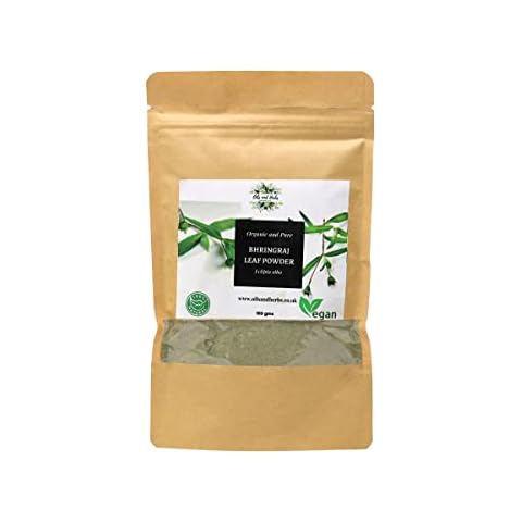 Organic Bhringraj Leaf Powder - False Daisy -100% Pure, Clean and Natural- Food Grade (100) Cover