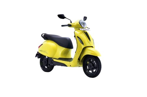 Image of Chetak C3001 by Bajaj Auto High Speed Electric Scooter with charger - Lime Yellow - Ex-Showroom