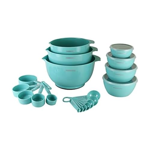 Farberware Professional Baking Set 23-Piece Mix and Measure, Aqua Sky