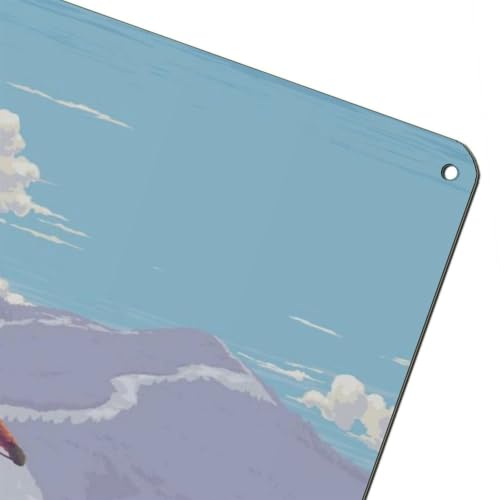 Affiche en métal Hunter Mountain pour masquer un mur vide avec style rétro 30x40 - 6