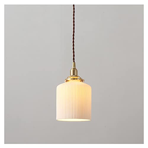 Lustre en céramique pour ambiance de couloir et chevet cosy
