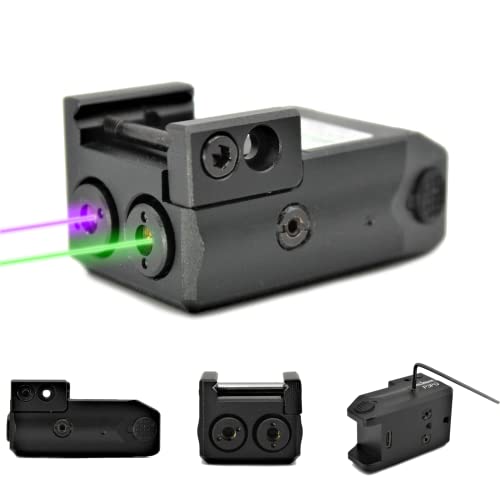 HiLight P3PG Low Profile Pistol Purple and Green Duo Laser Sights Combo with Micro USB Rechargeable Battery HiLight P3PG Low Profile Pistol Purple and Green Duo Laser Sights Combo with Micro USB Rechargeable Battery