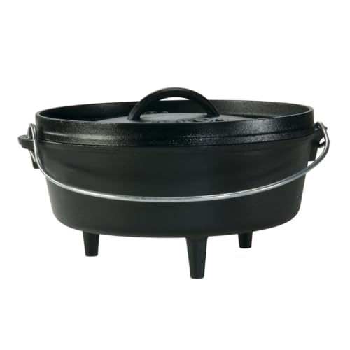 Lodge 4 Quart Pre-Seasoned Cast Iron Camp Dutch Oven