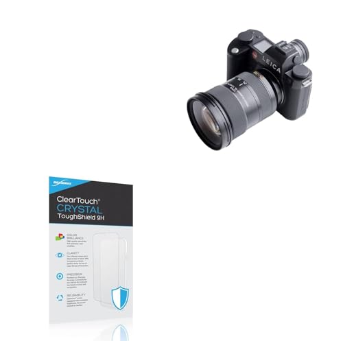 BoxWave Screen Protector Compatible with Leica SL3 - ClearTouch Crystal ToughShield 9H (2-Pack), Clear 9H Tough Flexible Film Screen Protector