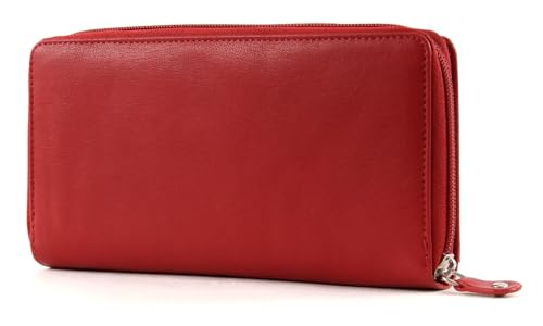 Bugatti Vertice Women's Wallet Large Leather 24 Cards, red, L, Contemporary4