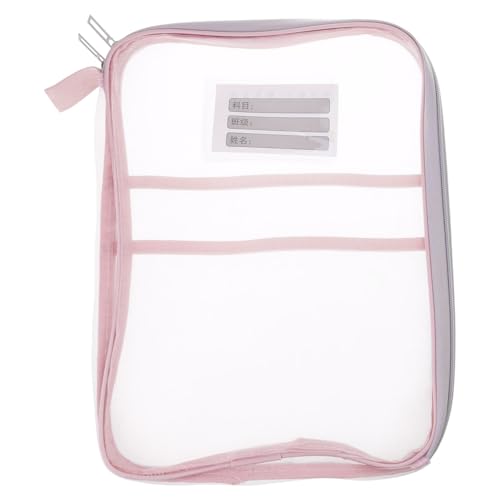 ジッパー付き学術ファイルバッグドキュメントストレージ宿題オーガナイザー学生教師ファイルストレージバッグ