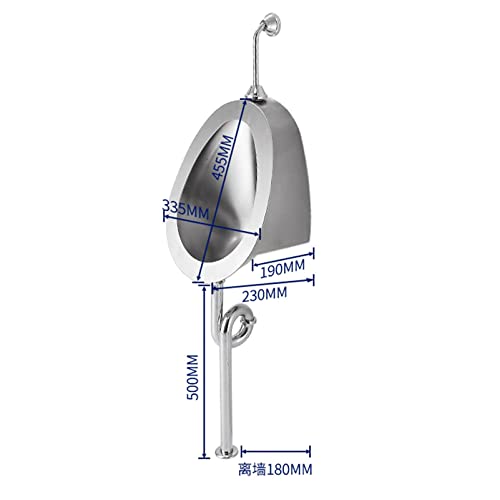 Orinatoio en acero inoxidable 304, urinario público con descarga automática por inducción, para paredes, pequeño, vertical, adecuado para casa, hotel y escuela miniatura 5