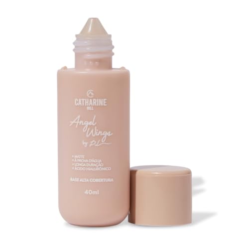 Catharine Hill Base Líquida Alta Cobertura Angel Wings 2022/A1 40ml À Prova D'água Acabamento Matte Vegano Ácido Hialurônico