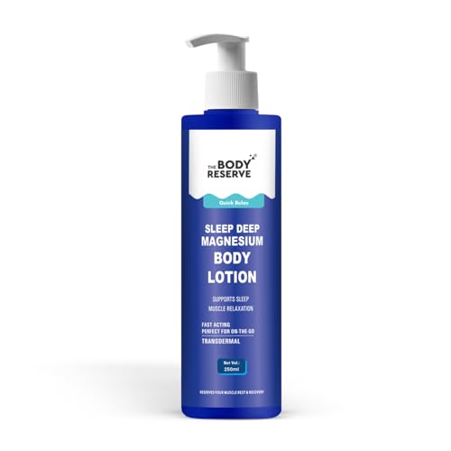 Image of The Body Reserve Magnesium Sleep Body Lotion 250ml Topical Magnesium Chloride Supplement For Muscle Recovery, Better & Deep Sleep Magnesium Oil Lotion For Feet Helps Recovery From Muscle Cramps & Fitness