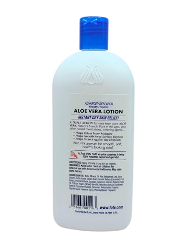 Generic Aloe Vera Skin Care Lotion (16 oz) - Pack 3 – Soothing Moisturizer with Pure Aloe Vera – For Dry, Sensitive Skin – Lightweight, Non-Greasy, Instant Dry Skin Relief