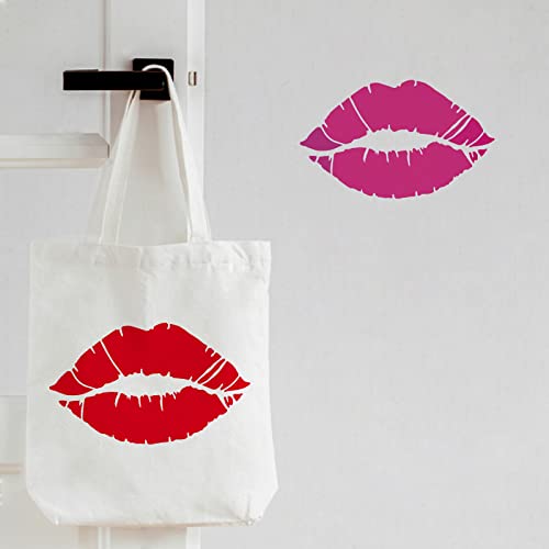 FINGERINSPIRE Lips Drawing Painting Stencils Templates 29.7x21cm Plastic Stencils Decoration Rectangle Reusable Stencils for Painting on Wood Floor - Image 4