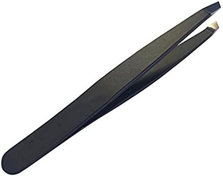 Stainless Steel Slant Tweezer,The Best Precision Eyebrow Tweezers For Your Daily Beauty Routine-Black