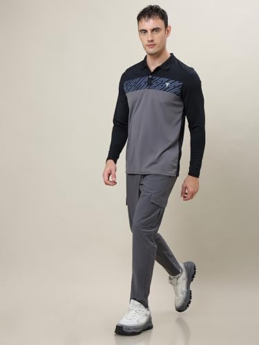 Image of TECHNOSPORT Men's 100% Polyester Slim Fit T-Shirt - (P710 P ) Pack of 1