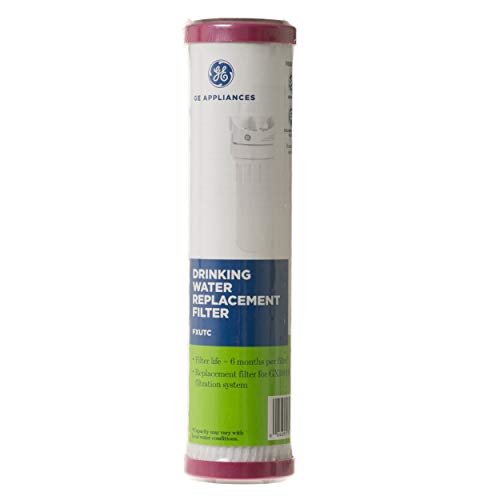 Image of GE Basic Single Stage Drinking Water System Replacement Filter, Fits GX1S01R Under Sink Filtration System, Replace Every 6 Months, FXUTC