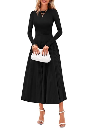 PRETTYGARDEN Womens Sweater Dress 2026 Long Sleeve...