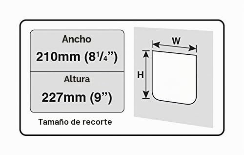 Puerta para gato grande Karlie Cat Mate marrón gatera resistente de pared 5