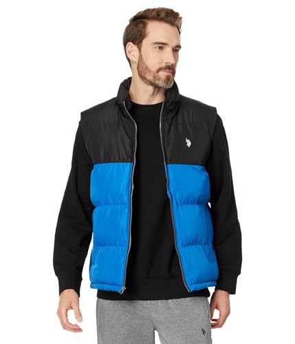 Image of U.S. POLO ASSN. Men's Uspa Color-block Puffer Vest