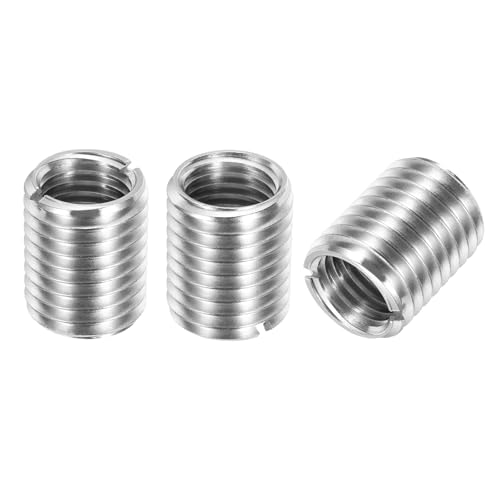 PATIKIL �C���T�[�g�i�b�g 3�� �l�W�ϊ��A�_�v�^�[ ���aM16x2 �O�aM20x2.5 ����25mm 303�X�e�����X�| ��s�a ���ߍ��݃i�b�g �l�W�R��C �����i�b�g