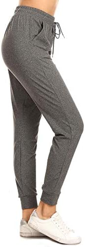Leggings Depot Women's Jogger Track Cuff Sweatpants with Pockets ...
