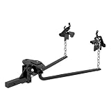 CURT 17002 Round Bar Weight Distribution Hitch, Up to 10K, 2-Inch Shank