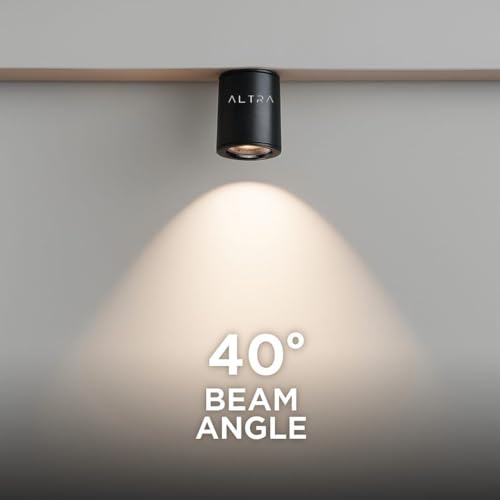 Image of 3W COB LED Surface Mounted Cylinder Downlight | Spotlight for False Ceiling & Wall | for Living Room, Office, Showroom Roof | Natural White, Aluminium Black Reflector | Pack of 6
