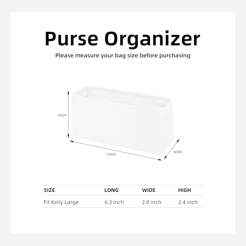 Image of DGAZ Silk Purse Organizer Insert For Chanel Kelly bags,Silky Smooth Bag Organizer,Luxury Handbag & Tote Shaper(Mushroom,Large)