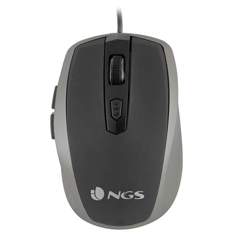 NGS Tick Silver USB Óptico 1600DPI Mano Derecha Plata