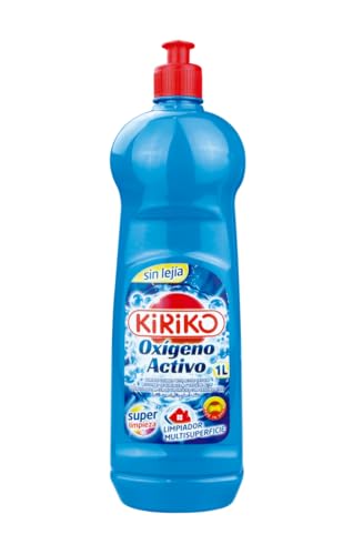 Caja 12 unidades Limpiador Oxigeno Activo Kiriko. Botellas de 1 L