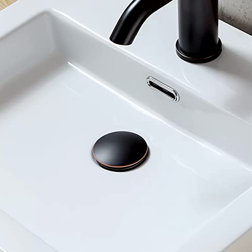 Yodel Bathroom Sink Drain Stopper Pop Up Drain With Overflow For Vessel Sink Lavatory Vanity,Oil Rubbed Bronze #TOP1