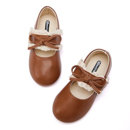 BMCiTYBM Toddler Girls Dress Walking Shoes Knitting Mary Jane Flats Ballet Party