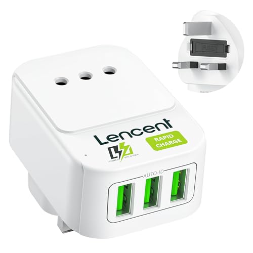 Adattatore Da Viaggio UK Con USB - Spina Tipo G Per Regno Unito, Irlanda, Singapore - Foto 7