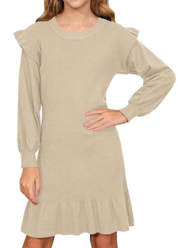 Vestido de punto para niña ideal para cenas de noche y eventos especiales en invierno