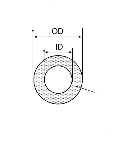 Tubo de Goma de Silicona Flexible, Tubo de Silicona de Gran diámetro de 65 Metros, conexión Flexible, Junta mecánica Circular, Tubo de Caucho de Silicona(Od 54xid 50mm)