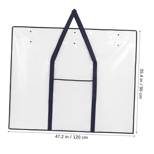 IWOWHERO Large Non Woven Art Portfolio Bag for Posters Durable Poster Holder & Art Storage for Teachers and Classroom Organization