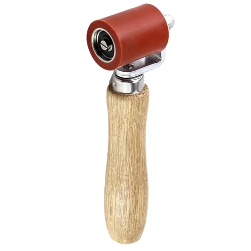 Rodillo de presión, rodillo de clavos rojo de 40 mm, rodillo de presión para revestimientos de suelos, rodillo para juntas, rodillo para cola para madera, rodillo para clavos para papel pintado