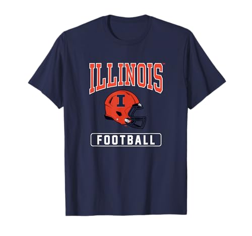 University of Illinois Fighting Illini Football Helmet T-Shirt