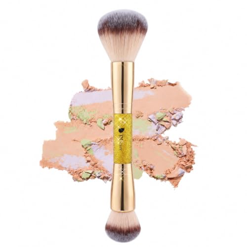 DUcare Dual End Powder Kabuki Makeup Brush Gold...
