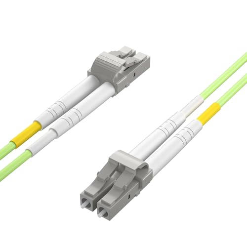 Image of 10Gtek Fiber Patch Cable - ๐๐ ๐๐ผ ๐๐ ๐ข๐ ๐ฑ 10Gb /Gigabit Multi-Mode Jumper Duplex 50 /125ฮผm LSZH Fiber Optic Cord for SFP Transceiver, Green, 15-Meter(49.2-ft)