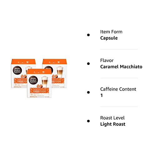 Dolce Gusto Nescafe Coffee Pods, Caramel Macchiato,16 Count (Pack Of 3) #TOP5