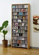 Amazon コレクター用 924枚収納cdストッカー Dvd対応 トールタイプm ナチュラル Cd Dvdラック オンライン通販